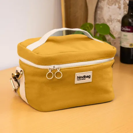 lunchbag en coton bio jaune Hindbag