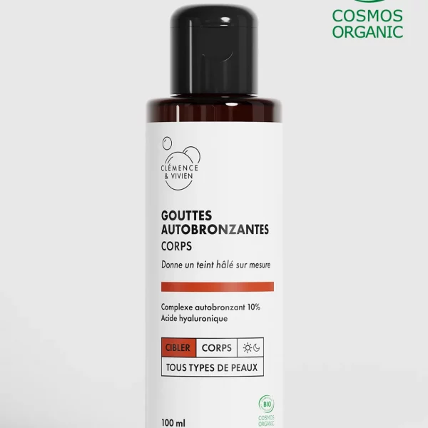 gouttes autobronzantes bio pour corps par Clémence & Vivien