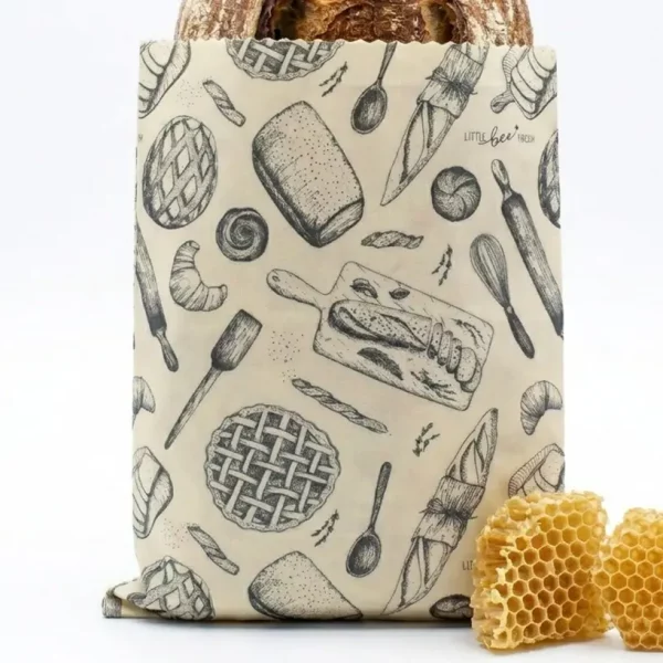 sac à pain XL en cire d'abeille par Little bee Fresh