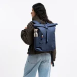 sac à dos got bag recyclé roll top easy small bleu marine