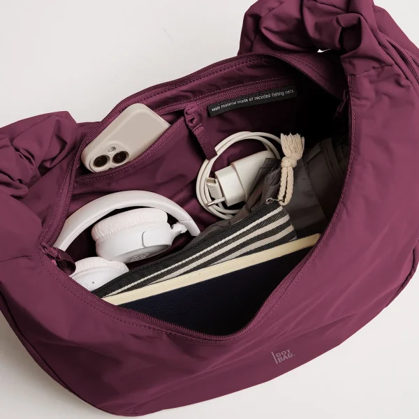 Banane moon bag ruffle got bag kraken bordeaux