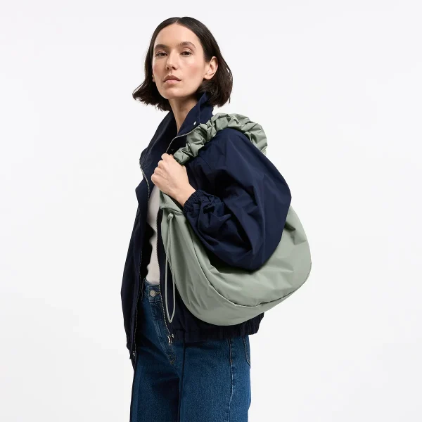 Banane moon bag ruffle got bag vert sauge