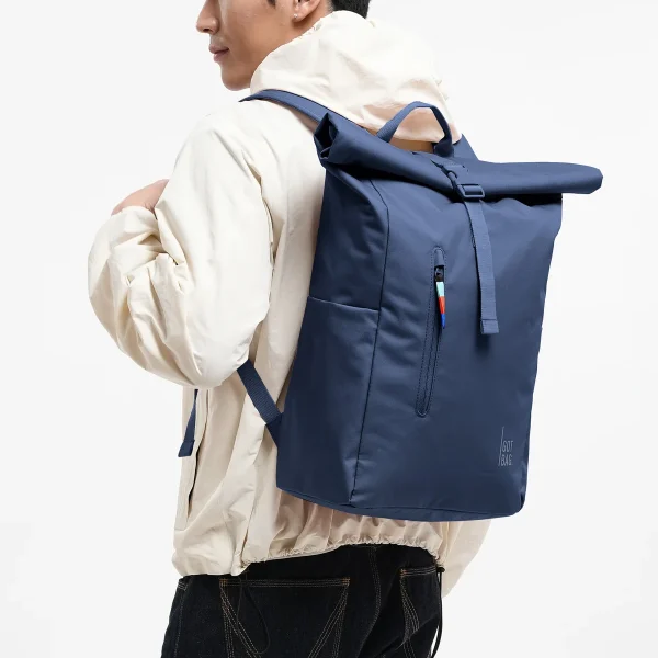 Sac à dos recyclé rolltop easy bleu marine Got Bag